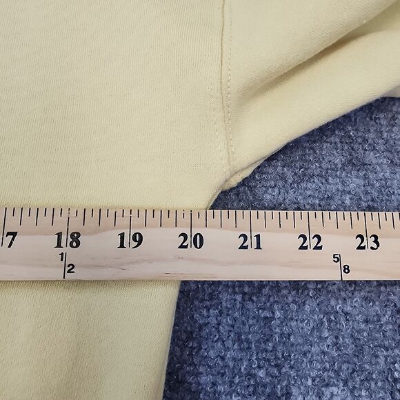 Disney Hoodie Womens Medium Yellow Mickey Mouse Steamboat Willie Disney 100 Crop - Picture 5 of 13